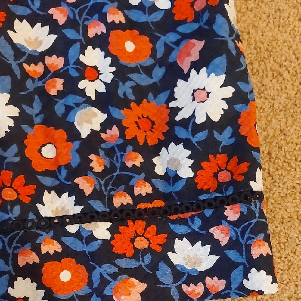 Kate Spade Black and Red Floral Midi Dress - Picture 3 of 10